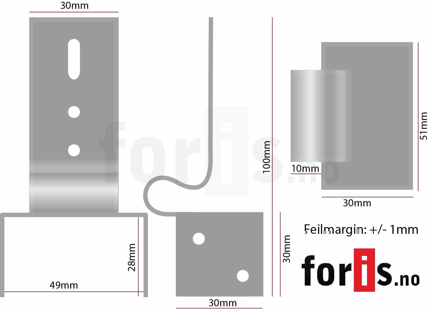 Lydbøyle type B, eske a 50 stk - Bilde 2