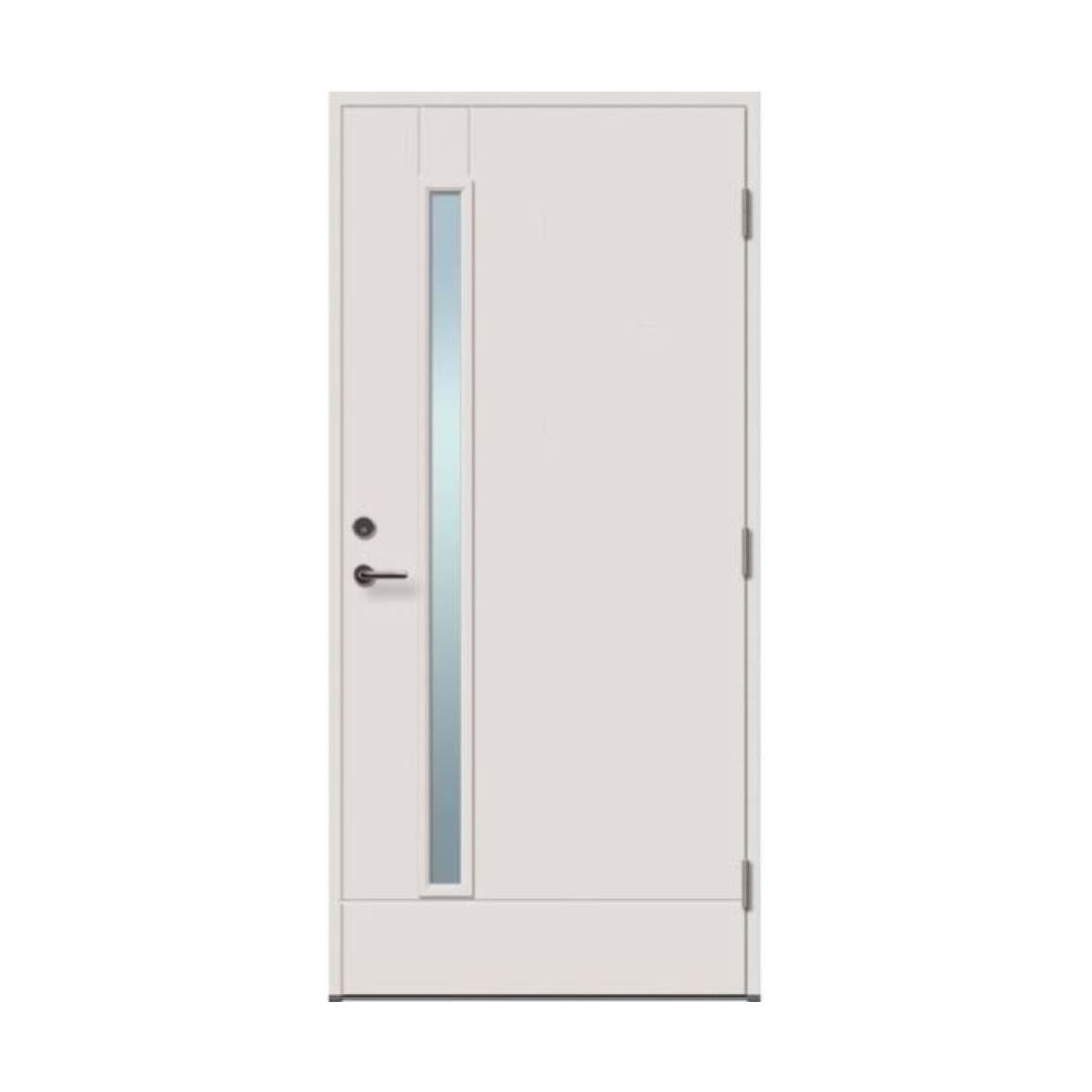 NordicDoor Ytterdør Emma ultra hvit med klart glass H