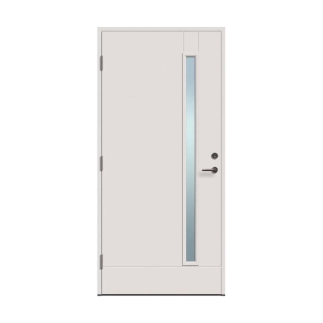 NordicDoor Ytterdør Emma ultra hvit med klart glass V